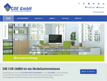 Tablet Screenshot of coegmbh.de